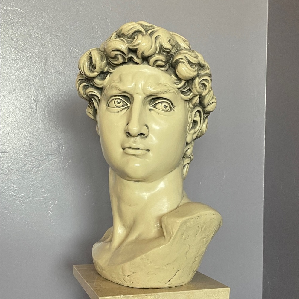 Classic Cream Bust Sculpture